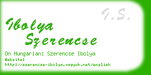 ibolya szerencse business card